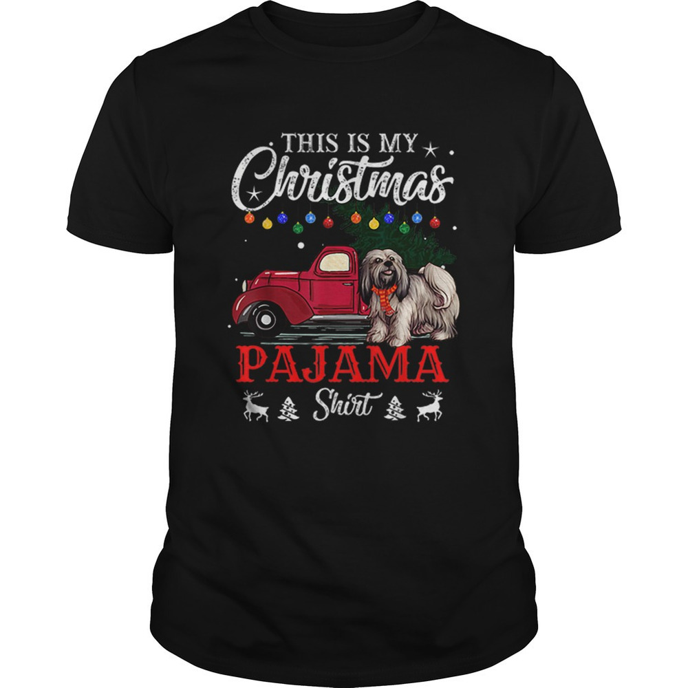 This Is My Christmas Pajama Lhasa Apso Shirt